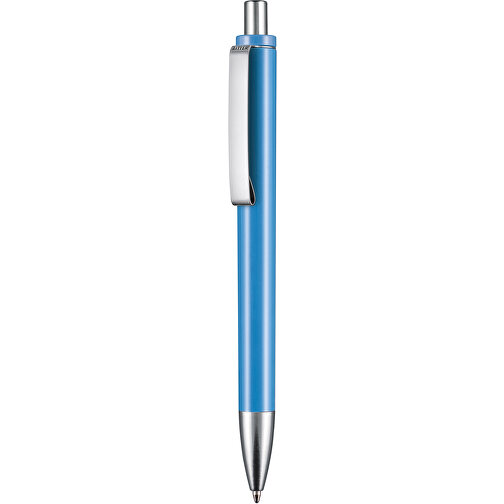 Kugelschreiber EXOS M , Ritter-Pen, taubenblau, ABS u. Metall, 14,10cm (Länge), Bild 1