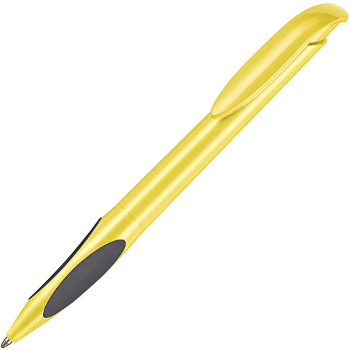 Kugelschreiber ATMOS , Ritter-Pen, zitronen-gelb, ABS-PP-Kunststoff, 14,50cm (Länge), Bild 2