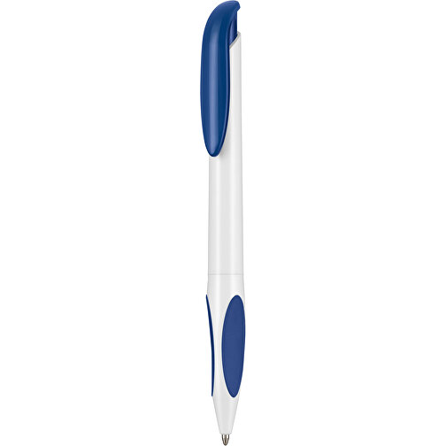 Kugelschreiber ATMOS , Ritter-Pen, weiss/azur-blau, ABS-PP-Kunststoff, 14,50cm (Länge), Bild 1