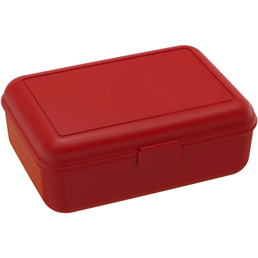 Vorratsdose 'School-Box' Deluxe, Mit Trennschale , standard-rot, Kunststoff, 19,00cm x 7,00cm x 13,90cm (Länge x Höhe x Breite), Bild 1