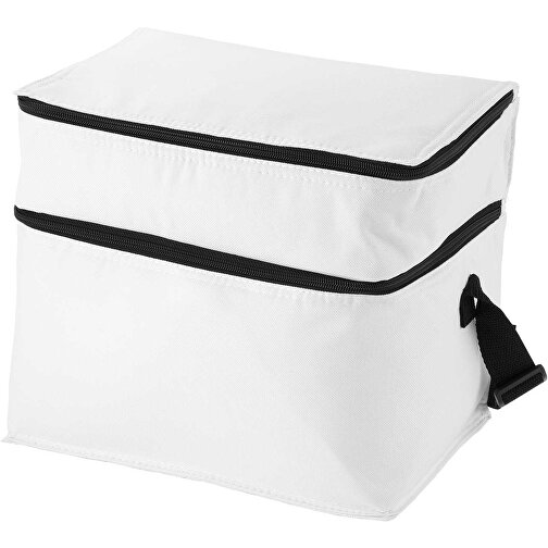 Oslo Kühltasche 13L , weiß, 600D Polyester, 24,50cm x 30,00cm x 20,00cm (Länge x Höhe x Breite), Bild 1