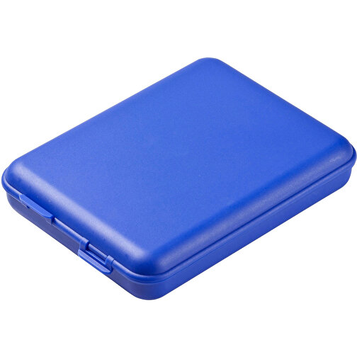 Dose 'Flat' , trend-blau PP, Kunststoff, 15,80cm x 3,00cm x 11,80cm (Länge x Höhe x Breite), Bild 1