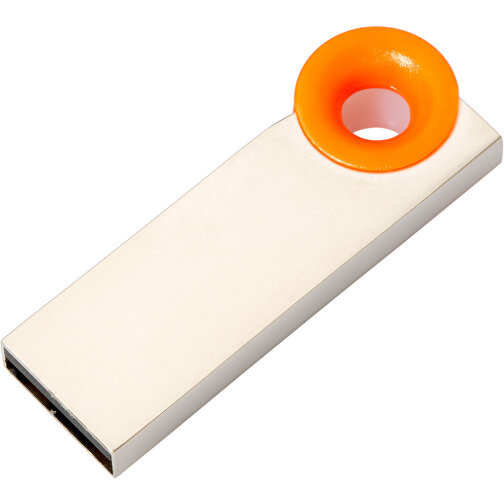 USB-Stick Metall Color 4GB , Promo Effects MB , orange MB , 4 GB , Metall, ABS MB , 3 - 10 MB/s MB , 3,80cm x 0,45cm x 1,20cm (Länge x Höhe x Breite), Bild 1