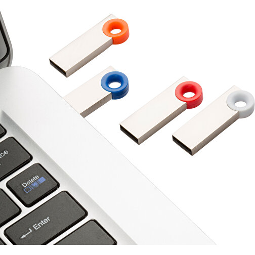 USB-Stick Metall Color 1GB , Promo Effects MB , rot MB , 1 GB , Metall, ABS MB , 3 - 10 MB/s MB , 3,80cm x 0,45cm x 1,20cm (Länge x Höhe x Breite), Bild 3