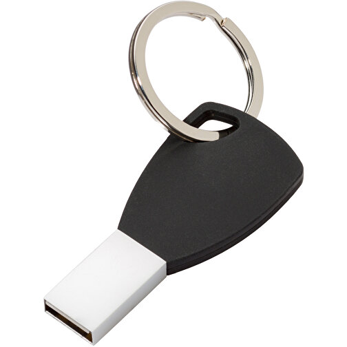 USB-Stick Silicon II 4GB , Promo Effects MB , schwarz MB , 4 GB , Metall, Silikon MB , 3 - 10 MB/s MB , 5,72cm x 0,45cm x 2,60cm (Länge x Höhe x Breite), Bild 1