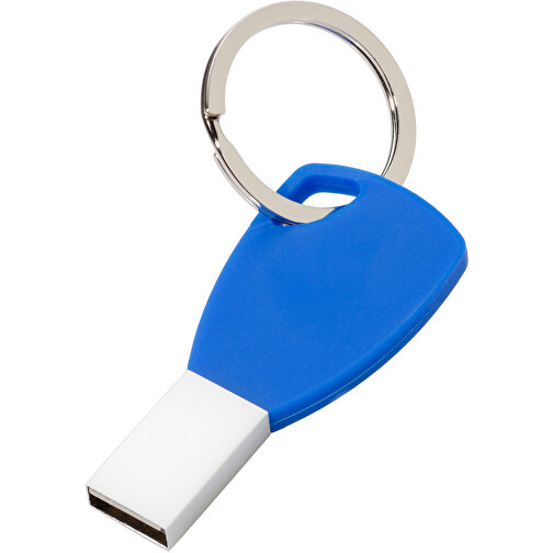USB-Stick Silicon II 1GB , Promo Effects MB , blau MB , 1 GB , Metall, Silikon MB , 3 - 10 MB/s MB , 5,72cm x 0,45cm x 2,60cm (Länge x Höhe x Breite), Bild 1