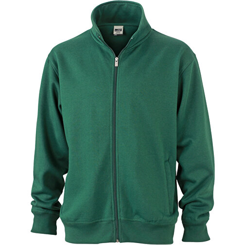 Workwear Sweat Jacket , James Nicholson, dark-grün, XS, , Bild 1