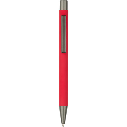 Kugelschreiber Seattle Soft Touch , Promo Effects, rot, Metall, 13,50cm x 0,80cm (Länge x Breite), Bild 3
