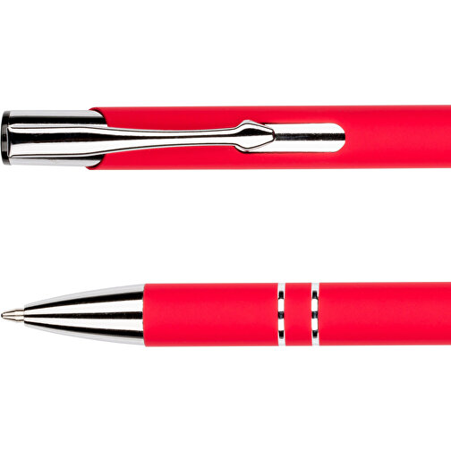 Kugelschreiber New York Soft Touch , Promo Effects, rot, Metall, 13,50cm x 0,80cm (Länge x Breite), Bild 5