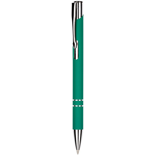 Kugelschreiber New York Soft Touch , Promo Effects, grün, Metall, 13,50cm x 0,80cm (Länge x Breite), Bild 1