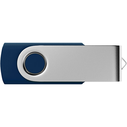 USB-Stick SWING 2.0 4 GB , Promo Effects MB , dunkelblau MB , 4 GB , Kunststoff, Metall MB , 3 - 10 MB/s MB , 5,80cm x 1,09cm x 1,90cm (Länge x Höhe x Breite), Bild 2