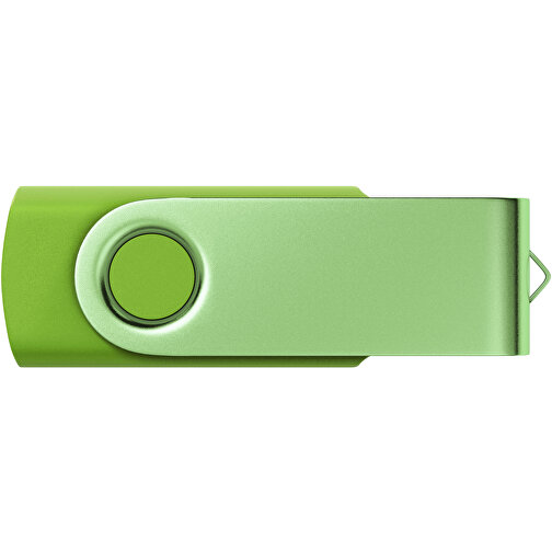 USB-Stick Swing Color 32GB , Promo Effects MB , grün MB , 32 GB , Kunststoff/ Aluminium MB , 3 - 10 MB/s MB , 5,70cm x 1,00cm x 1,90cm (Länge x Höhe x Breite), Bild 2