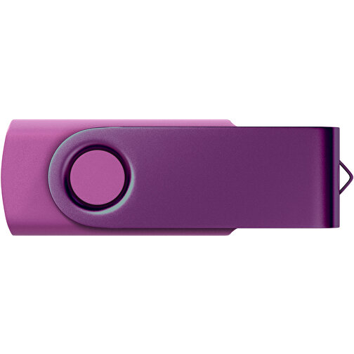 USB-Stick Swing Color 32GB , Promo Effects MB , violett MB , 32 GB , Kunststoff/ Aluminium MB , 3 - 10 MB/s MB , 5,70cm x 1,00cm x 1,90cm (Länge x Höhe x Breite), Bild 2