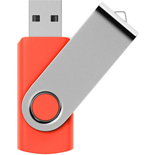 USB-Stick SWING 2.0 32 GB , Promo Effects MB , rot MB , 32 GB , Kunststoff, Metall MB , 3 - 10 MB/s MB , 5,80cm x 1,09cm x 1,90cm (Länge x Höhe x Breite), Bild 1
