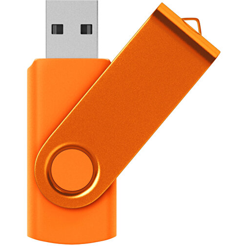 USB-Stick Swing Color 2GB , Promo Effects MB , orange MB , 2 GB , Kunststoff/ Aluminium MB , 3 - 10 MB/s MB , 5,70cm x 1,00cm x 1,90cm (Länge x Höhe x Breite), Bild 1