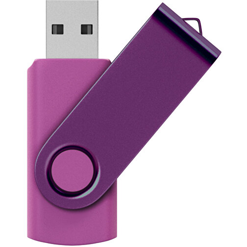 USB-Stick Swing Color 16GB , Promo Effects MB , violett MB , 16 GB , Kunststoff/ Aluminium MB , 3 - 10 MB/s MB , 5,70cm x 1,00cm x 1,90cm (Länge x Höhe x Breite), Bild 1