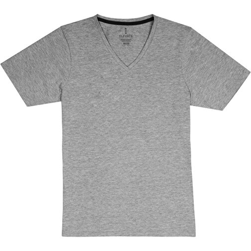 Kawartha T-Shirt Für Damen Mit V-Ausschnitt , Green Concept, grau meliert, Single jersey Strick 85% Bio Baumwolle, 10% Viskose, 5% Elastan, 200 g/m2, L, , Bild 1