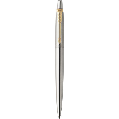 Jotter Edelstahl Kugelschreiber , Parker, edelstahl grau, ABS Kunststoff, Metall, 12,90cm (Länge), Bild 1
