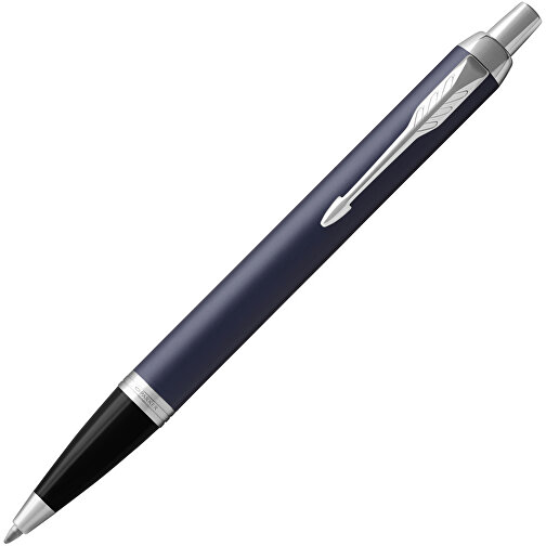 Parker IM Kugelschreiber , Parker, blau / silber, Messing, 13,60cm (Höhe), Bild 2