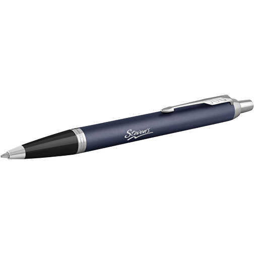 Parker IM Kugelschreiber , Parker, blau / silber, Messing, 13,60cm (Höhe), Bild 4