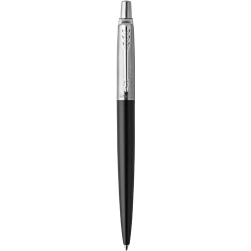 Parker Jotter Bond Street Kugelschreiber , Parker, schwarz / silber, Edelstahl, 12,90cm x 12,80cm (Länge x Höhe), Bild 1