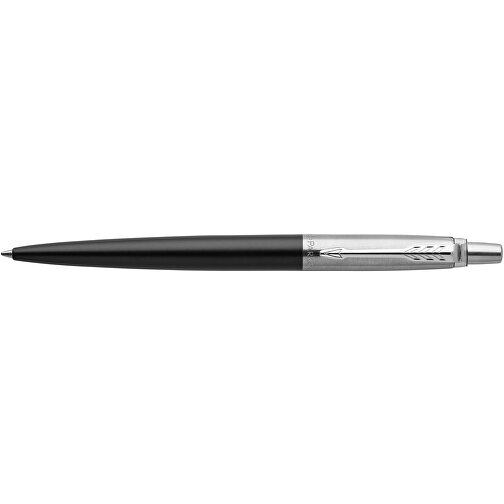 Parker Jotter Bond Street Kugelschreiber , Parker, schwarz / silber, Edelstahl, 12,90cm x 12,80cm (Länge x Höhe), Bild 3