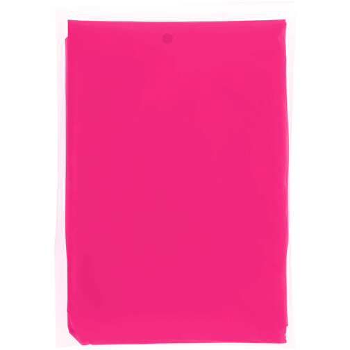 Ziva Einweg Regenponcho Mit Hülle , rosa, PE Kunststoff, 10,00cm x 15,00cm x 0,50cm (Länge x Höhe x Breite), Bild 6