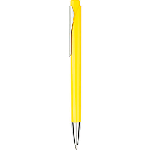 Kugelschreiber Liverpool Bunt , Promo Effects, gelb, Kunststoff, 14,10cm x 1,00cm x 1,20cm (Länge x Höhe x Breite), Bild 1
