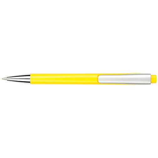 Kugelschreiber Liverpool Bunt , Promo Effects, gelb, Kunststoff, 14,10cm x 1,00cm x 1,20cm (Länge x Höhe x Breite), Bild 3
