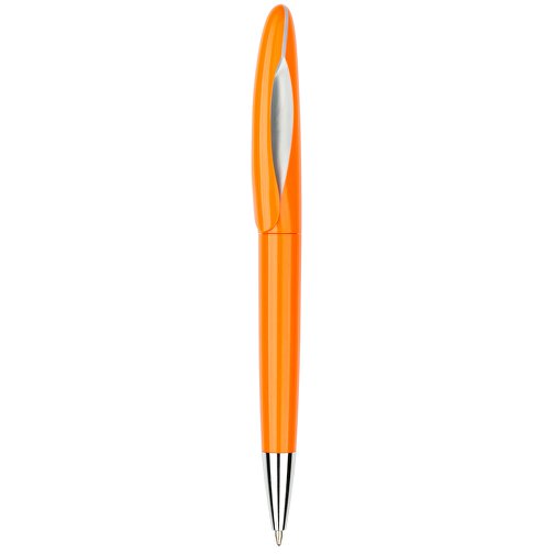 Kugelschreiber Tokio Bunt Silber , Promo Effects, orange/silber, Kunststoff, 14,50cm x 1,50cm (Länge x Breite), Bild 2