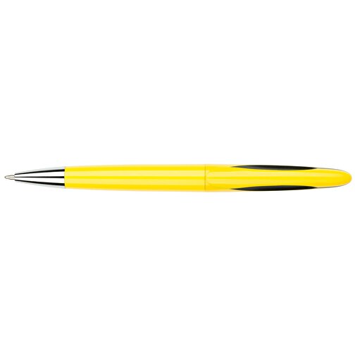 Kugelschreiber Tokio Bunt Schwarz , Promo Effects, gelb, Kunststoff, 14,50cm x 1,50cm (Länge x Breite), Bild 3