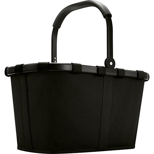 Carrybag , Reisenthel, schwarz, Obermaterial: hochwertiges recyceltes Polyestergewebe, wasserabweisend, 48,00cm x 28,00cm x 29,00cm (Länge x Höhe x Breite), Bild 1