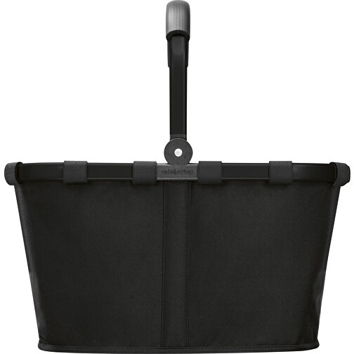 Carrybag , Reisenthel, schwarz, Obermaterial: hochwertiges recyceltes Polyestergewebe, wasserabweisend, 48,00cm x 28,00cm x 29,00cm (Länge x Höhe x Breite), Bild 2