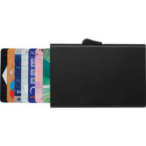 C-Secure Aluminium RFID Kartenhalter, Schwarz , schwarz, Aluminium, 9,50cm x 0,80cm (Länge x Höhe), Bild 3