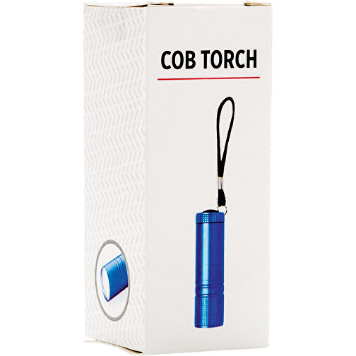 COB Taschenlampe, Blau , blau, Aluminium, 2,50cm x 8,50cm (Länge x Höhe), Bild 6