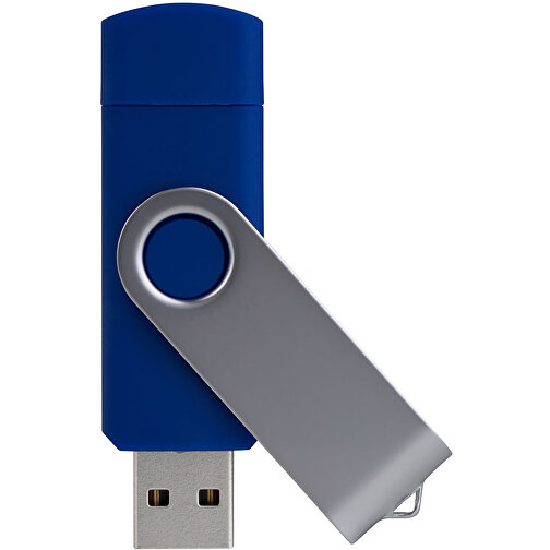 USB-Stick Smart Swing 8 GB , Promo Effects MB , blau MB , 8 GB , Kunststoff, Metal MB , 3 - 10 MB/s MB , 7,00cm x 1,00cm x 1,90cm (Länge x Höhe x Breite), Bild 1