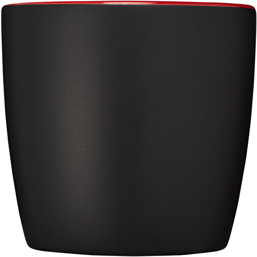 Riviera 340 Ml Keramikbecher , schwarz / rot, Keramik, 8,40cm (Höhe), Bild 4