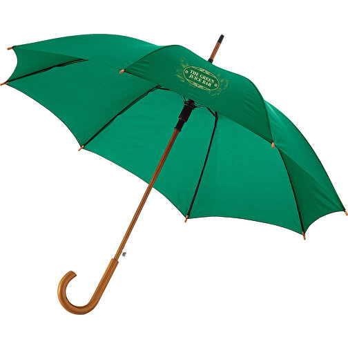 Kyle 23' paraply med automatisk åbning og træskaft og -håndtag, Billede 2