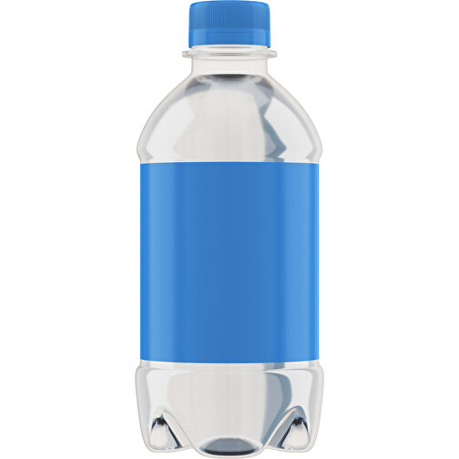 Quellwasser 330 Ml Mit Drehverschluß , hellblau, R-PET, 16,00cm (Höhe), Bild 1