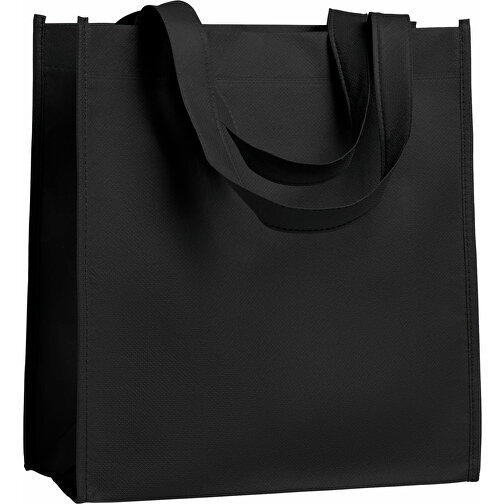 Apo Bag , schwarz, Non Woven (Vliesstoff), 27,00cm x 30,00cm x 15,00cm (Länge x Höhe x Breite), Bild 2