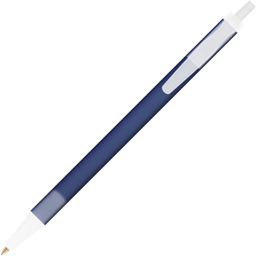 BIC® Clic Stic Softfeel® Kugelschreiber , BiC, gefr. dunkelblau/weiß, Kunststoff, 14,00cm x 1,20cm (Länge x Breite), Bild 2