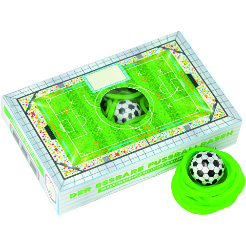 Box Essbarer Fußballrasen , Kartonbox, Folientüte, 1,27cm x 8,10cm x 2,60cm (Länge x Höhe x Breite), Bild 1
