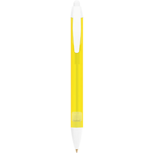 BIC® Wide Body™ Kugelschreiber , BiC, gefr. gelb/weiß, Kunststoff, 14,20cm x 1,50cm (Länge x Breite), Bild 1