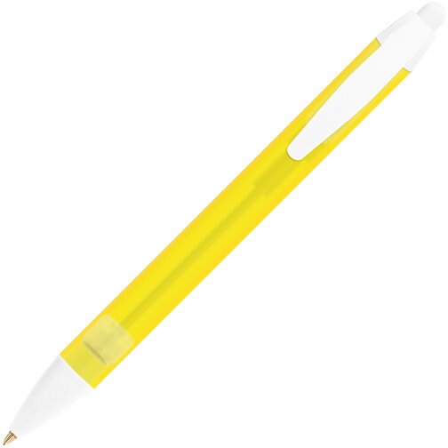 BIC® Wide Body™ Kugelschreiber , BiC, gefr. gelb/weiß, Kunststoff, 14,20cm x 1,50cm (Länge x Breite), Bild 2