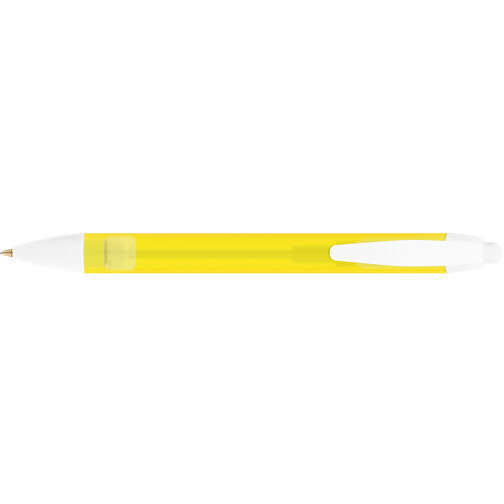 BIC® Wide Body™ Kugelschreiber , BiC, gefr. gelb/weiss, Kunststoff, 14,20cm x 1,50cm (Länge x Breite), Bild 3
