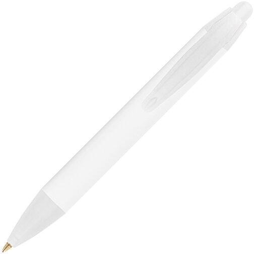 BIC® Wide Body™ Mini Digital Kugelschreiber , BiC, weiß/gefr. transparent, Kunststoff, 11,60cm x 1,50cm (Länge x Breite), Bild 2