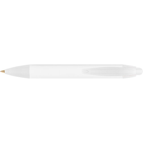 BIC® Wide Body™ Mini Digital Kugelschreiber , BiC, weiß/gefr. transparent, Kunststoff, 11,60cm x 1,50cm (Länge x Breite), Bild 3