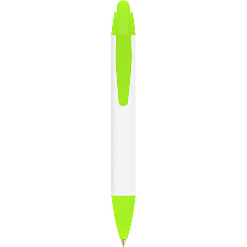 BIC® Wide Body™ Mini Digital Kugelschreiber , BiC, weiß/gefr. grün, Kunststoff, 11,60cm x 1,50cm (Länge x Breite), Bild 1