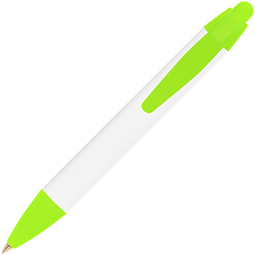 BIC® Wide Body™ Mini Digital Kugelschreiber , BiC, weiß/gefr. grün, Kunststoff, 11,60cm x 1,50cm (Länge x Breite), Bild 2