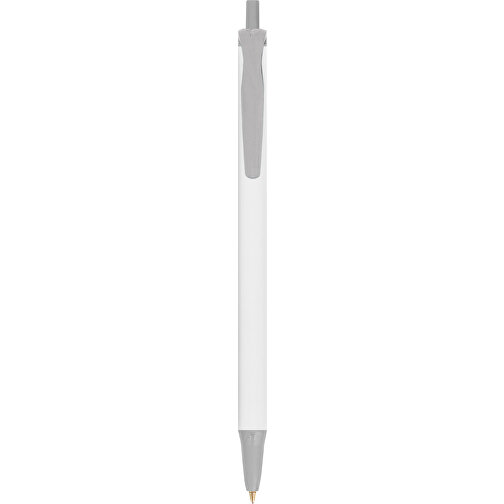 BIC® Clic Stic Digital Kugelschreiber , BiC, weiss/metallgrau, Kunststoff, 14,00cm x 1,20cm (Länge x Breite), Bild 1